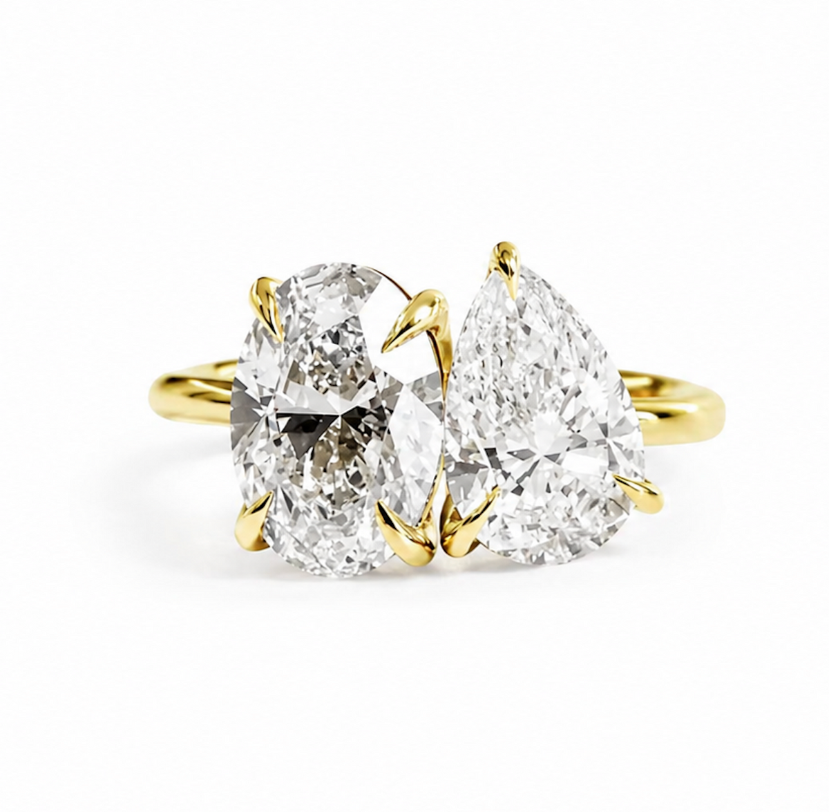Toi Et Moi Gold Ring